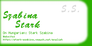 szabina stark business card